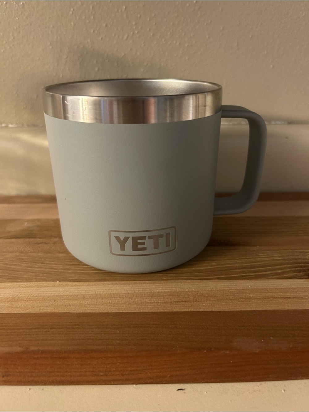 YETI Rambler 10 oz Mug Gray Stainless Steel Insulated Coffee Mug